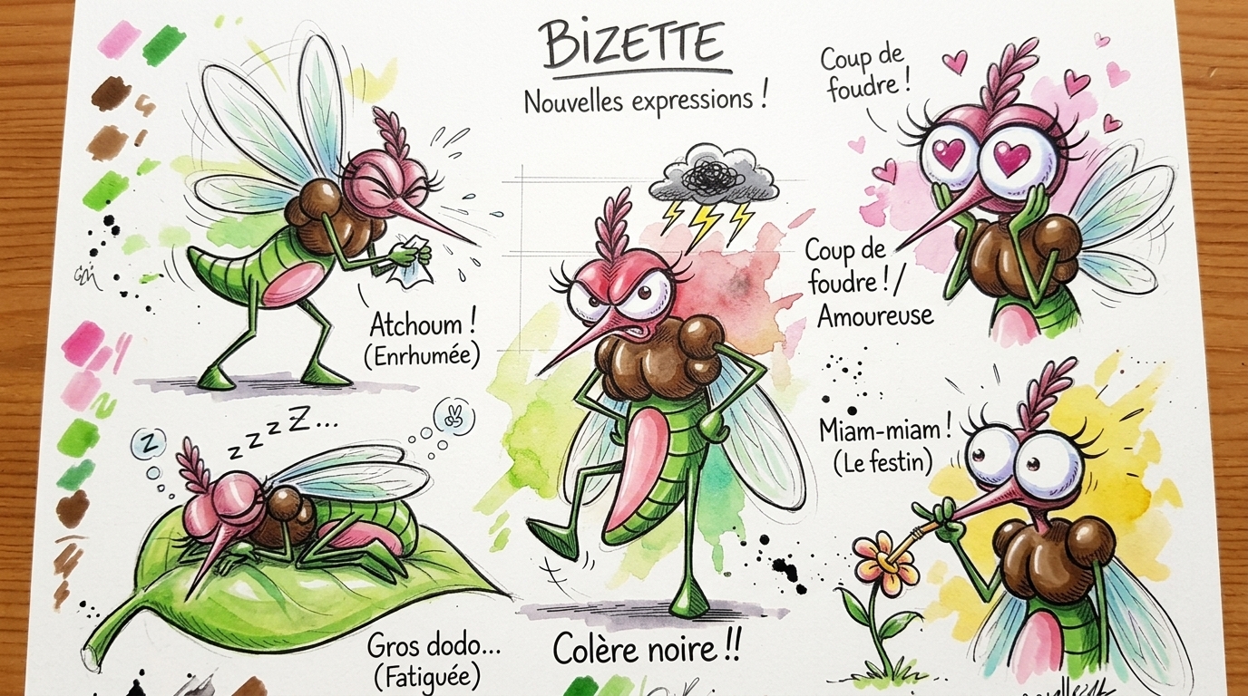 Bizette – La femme de Bizz planches IA