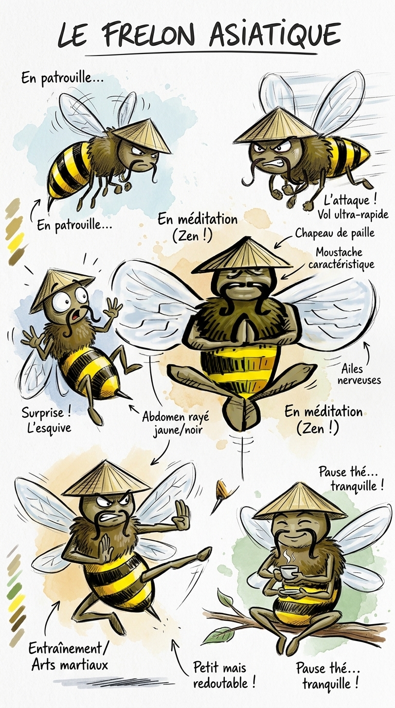 Mr. Frelon Asiatique – Planches IA