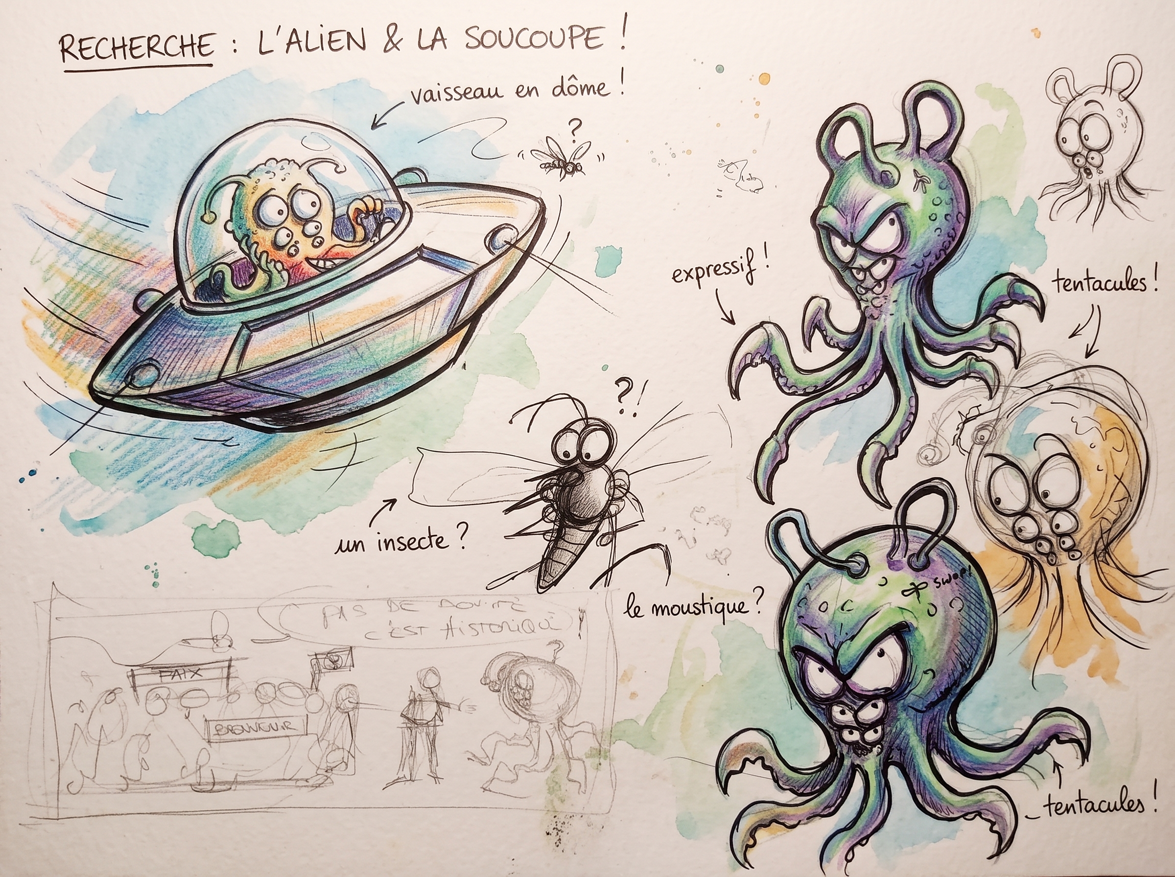 préparation de la planche « Sang mélés »
